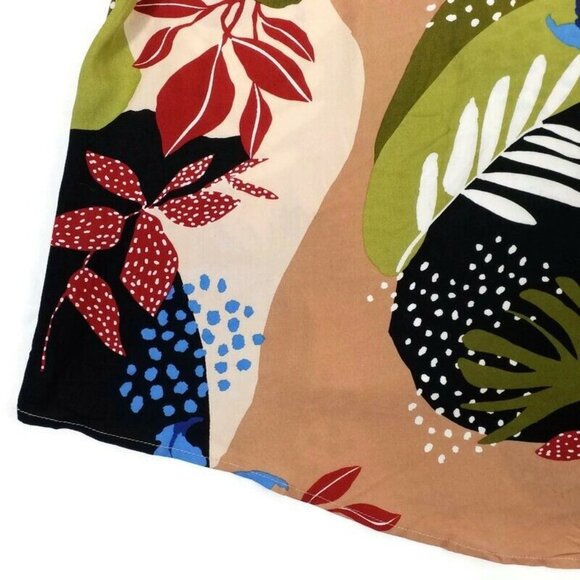 Bloomchic V-Neck Half Balloon Sleeve Blouse Womens Multicolor Floral 30/6X - Picture 6 of 13